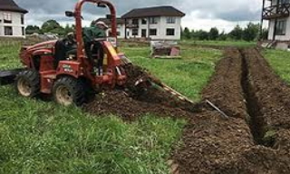 Копка траншей для водопровода в Большом Камне: цена за метр от 938 руб.